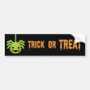 Search for spider bumper stickers Halloween