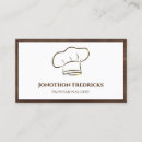 Search for private chef business cards Simple