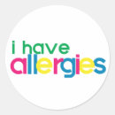 Search for food allergy warning stickers For kids