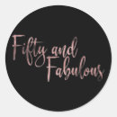 Search for black rose stickers Fiftieth birthday