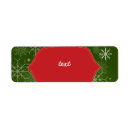 Search for winter woodland return address labels Snowflakes
