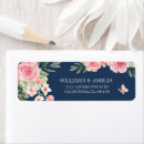 Search for peach and blue return address labels Chic