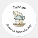 Search for tea party thank you stickers Floral