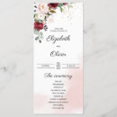 Search for red and gold wedding programmes Order of service