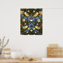 Search for vintage wallpaper pattern posters Strawberry thief
