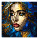 Search for woman with red lips posters Abstract