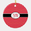 Search for black and white polka dot christmas tree decorations Cute