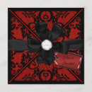 Search for black red silver birthday invitations Bow