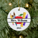 Search for teacher of the year christmas tree decorations From student
