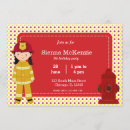 Search for girl firefighter birthday invitations Fireman