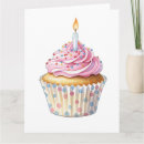 Search for blank birthday cards Cupcake