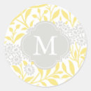Search for floral damask monogram initial stickers Pattern