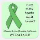 Search for green ribbon stickers Lyme