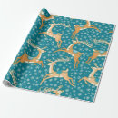 Search for vintage reindeer wrapping paper Pattern