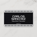 Search for filmmaker business cards Film editor