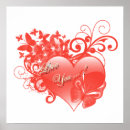 Search for red love heart posters I love you