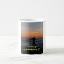 Search for fishing at sunset mugs Sea