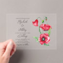 Search for red poppies wedding invitations Script