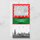 Search for chicago skyline christmas cards Red