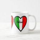 Search for heart flag mugs Italian