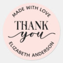 Search for handmade with love craft stickers Thank you