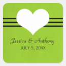 Search for green wedding stickers Unique