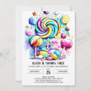 Search for chocolate party invitations Colourful