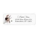 Search for tropical flower return address labels Boho bohemian