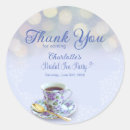 Search for bridal shower tea stickers Thank you