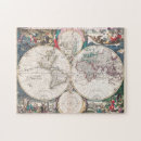 Search for world map puzzles 17th century
