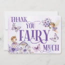 Search for purple butterfly thank you cards Fairy
