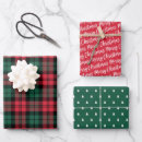 Search for red plaid christmas wrapping paper Scottish