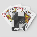 Search for geometric playing cards White