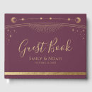 Search for stars wedding guest books Sun moon stars