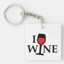 Search for red wine key rings Funny