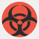 Search for biohazard stickers Logo