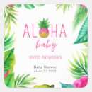 Search for luau baby shower stickers Pineapple