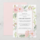 Search for blush pink floral invitations Botanical