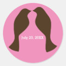 Search for love doves wedding stickers Pink