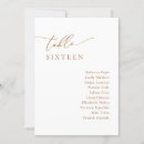 Search for table assignment charts Minimalist
