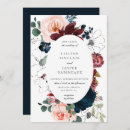 Search for burgundy and blush invitations Navy blue