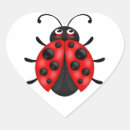Search for cartoon ladybug stickers Red