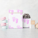 Search for baby feet wrapping paper Pink
