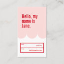 Search for scallop business cards Pink