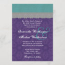 Search for teal and grey wedding invitations Damask