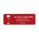 Search for wine glass return address labels Chic