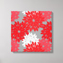Search for grey and red canvas prints Flowers
