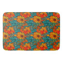 Search for blue and orange bath mats Flowers