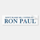 Search for vote ron paul bumper stickers 2012