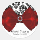 Search for red white damask stickers Vintage